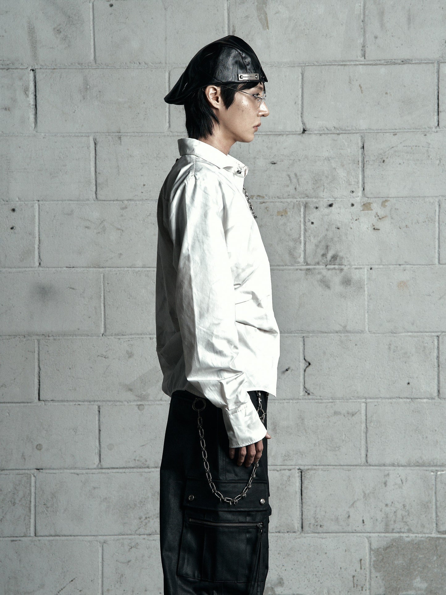 【ROSEN KREUZ】BACK CROSS CROPPED SHIRT WHITE