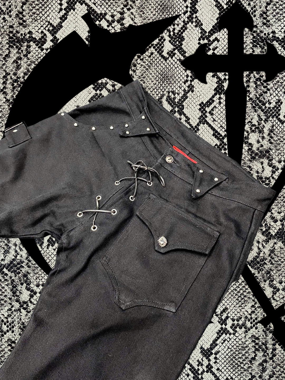 【VILLEIMENT】"SHROUDED STEP" FLARED JEANS