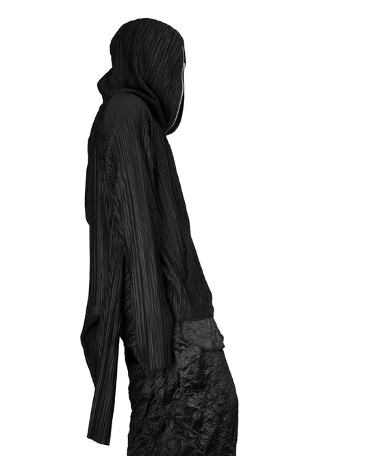 【ASPARAGUS】Pleats plus sleeve zip up