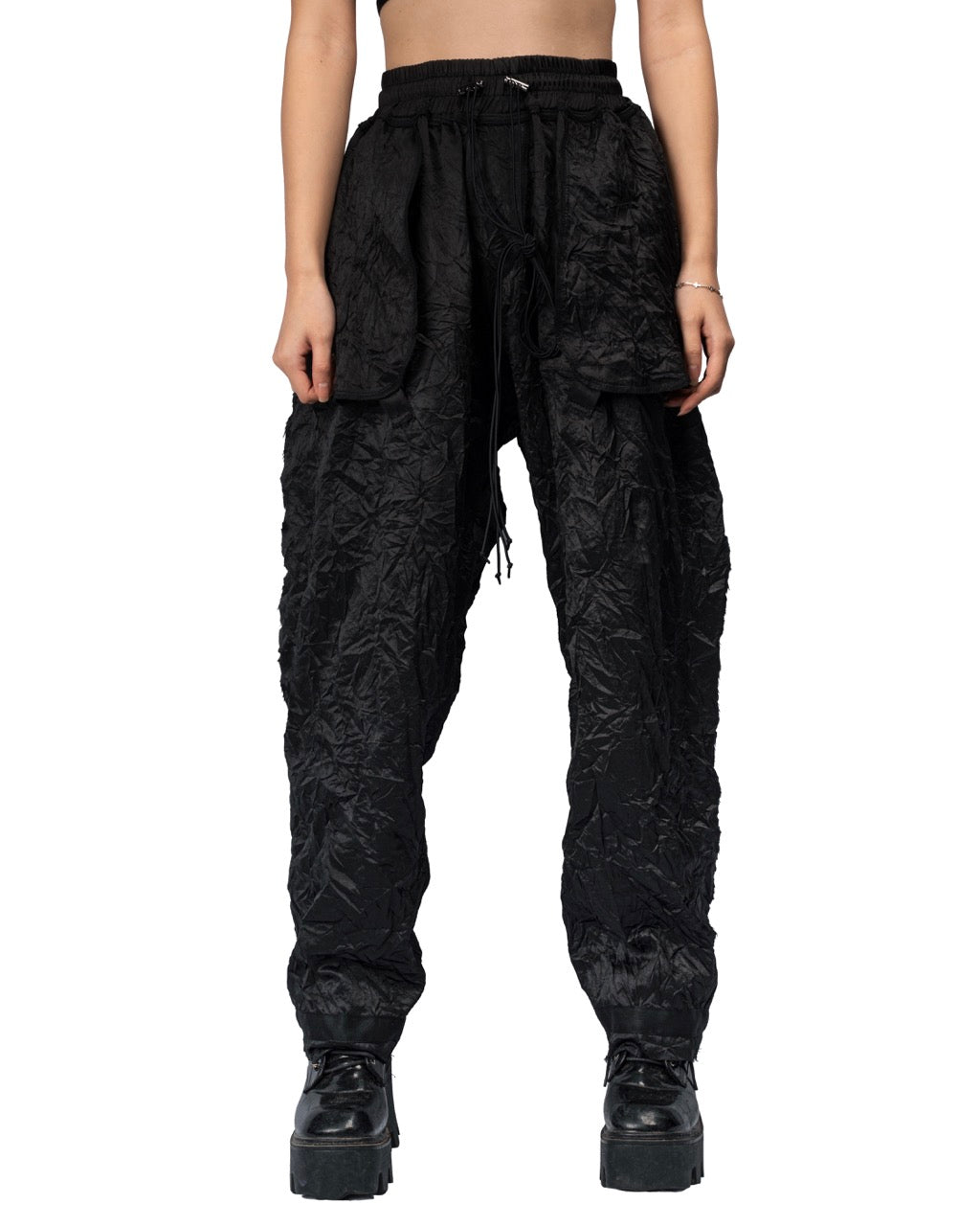 【ASPARAGUS】Pleats Inside out baggy pant