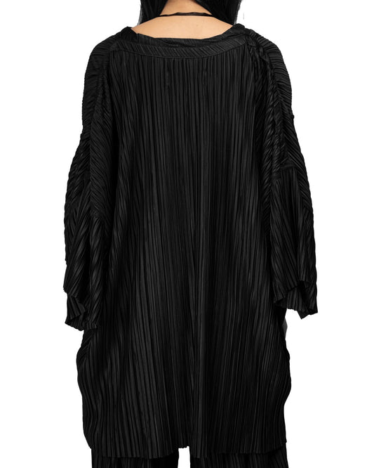 【ASPARAGUS】Pleats plus short sleeve t-shirt