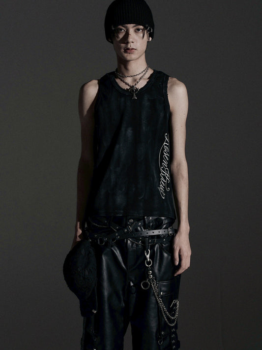 【ROSEN KREUZ】ASHES HALO TANK TOP (Dirty black)