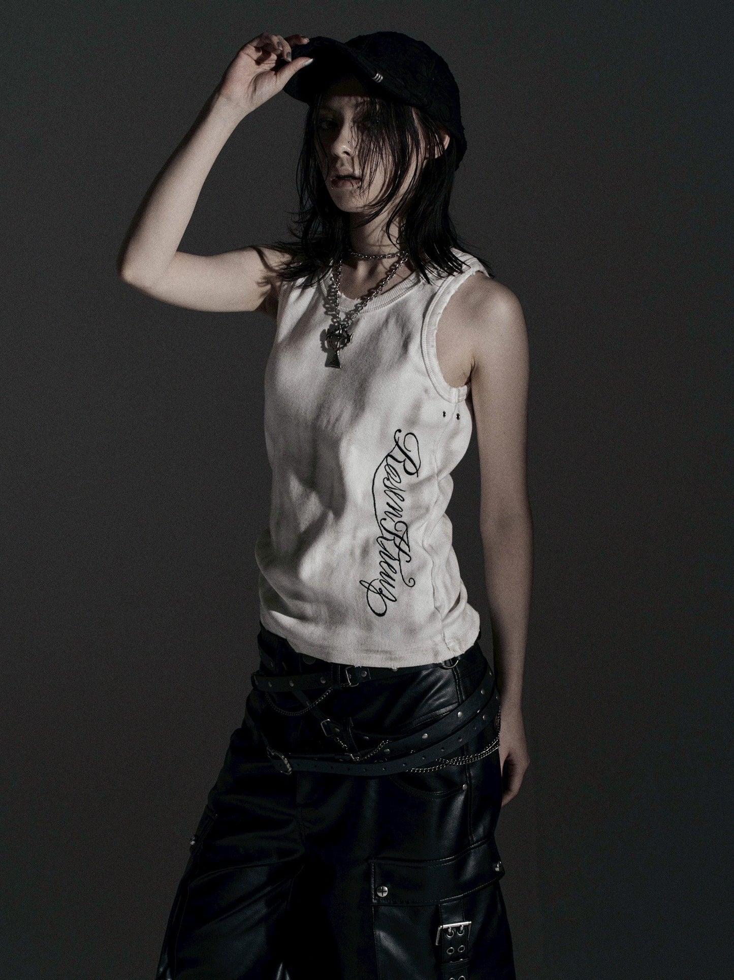 【ROSEN KREUZ】ASHES HALO TANK TOP (Dirty white)