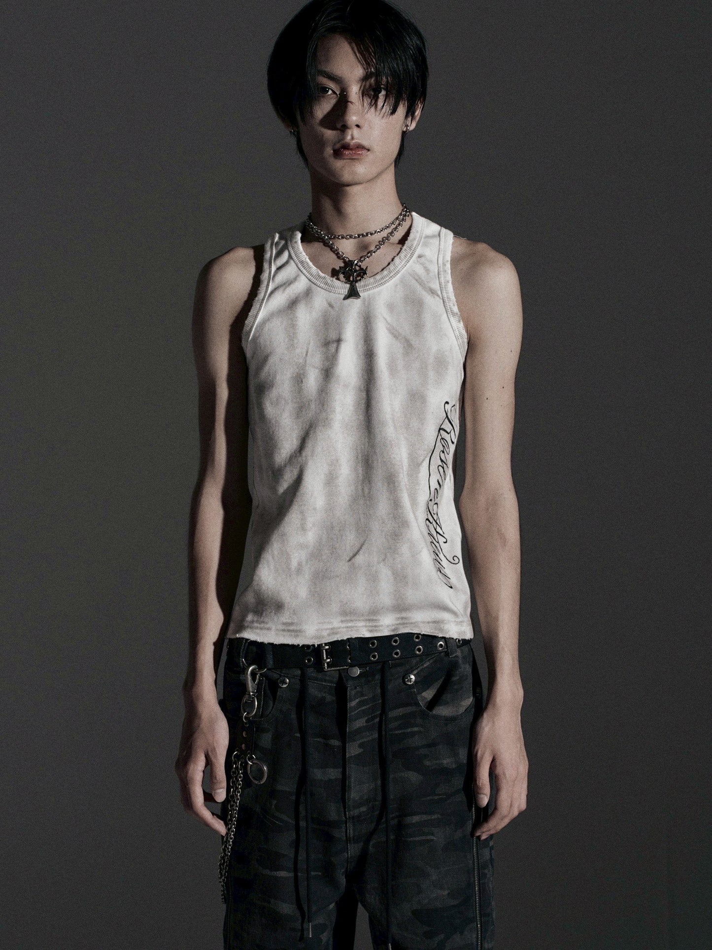 【ROSEN KREUZ】ASHES HALO TANK TOP (Dirty white)