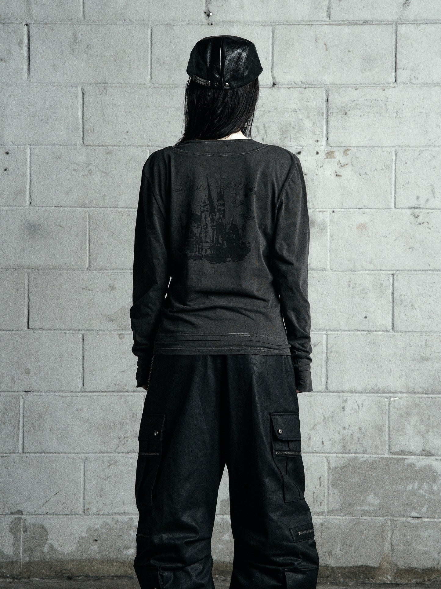 【ROSEN KREUZ】BTIGHT FIT LAYERED LONG SLEEVES GRAY