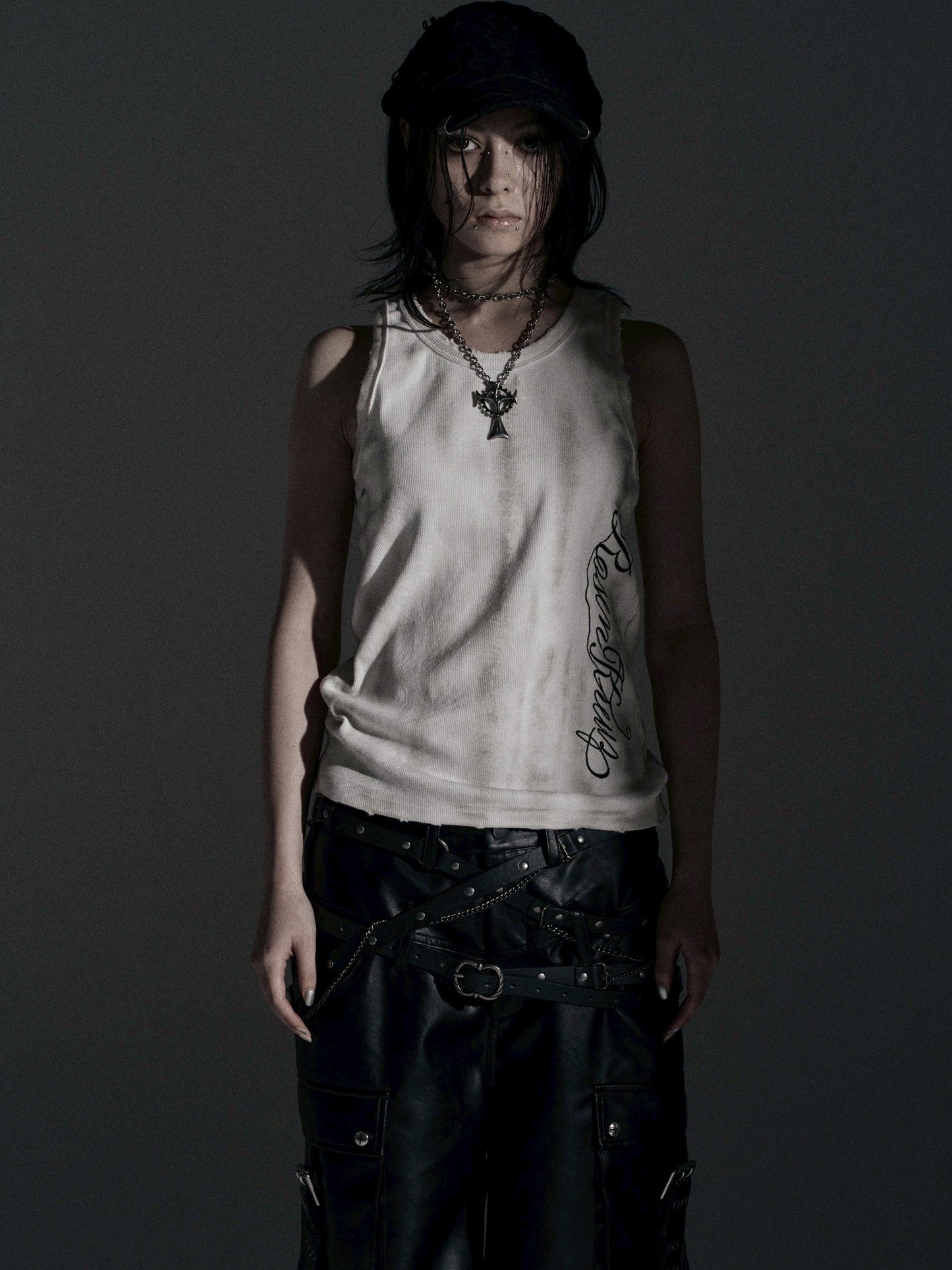 【ROSEN KREUZ】ASHES HALO TANK TOP (Dirty white)