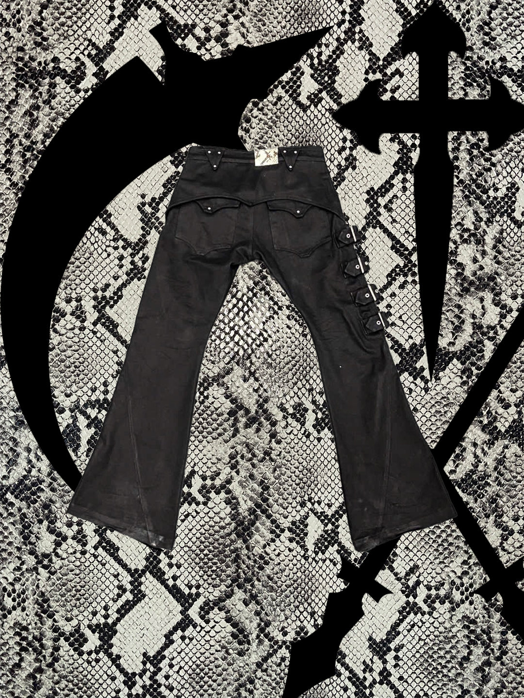 【VILLEIMENT】"SHROUDED STEP" FLARED JEANS
