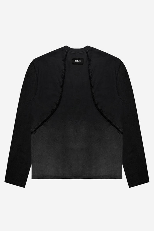 【BLR BLUER】Destroyed Gradation Washed Long Sleeve