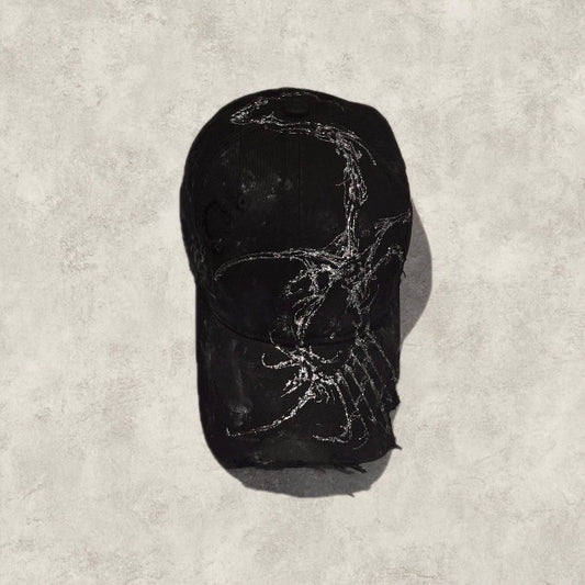 【XIVX】HANDMADE 1 OF 1 PAINTING DESTROYED CAP No.002