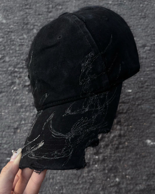 【XIVX】"XENO" 1 OF 1 HANDCRAFTED CAP DROP4-010