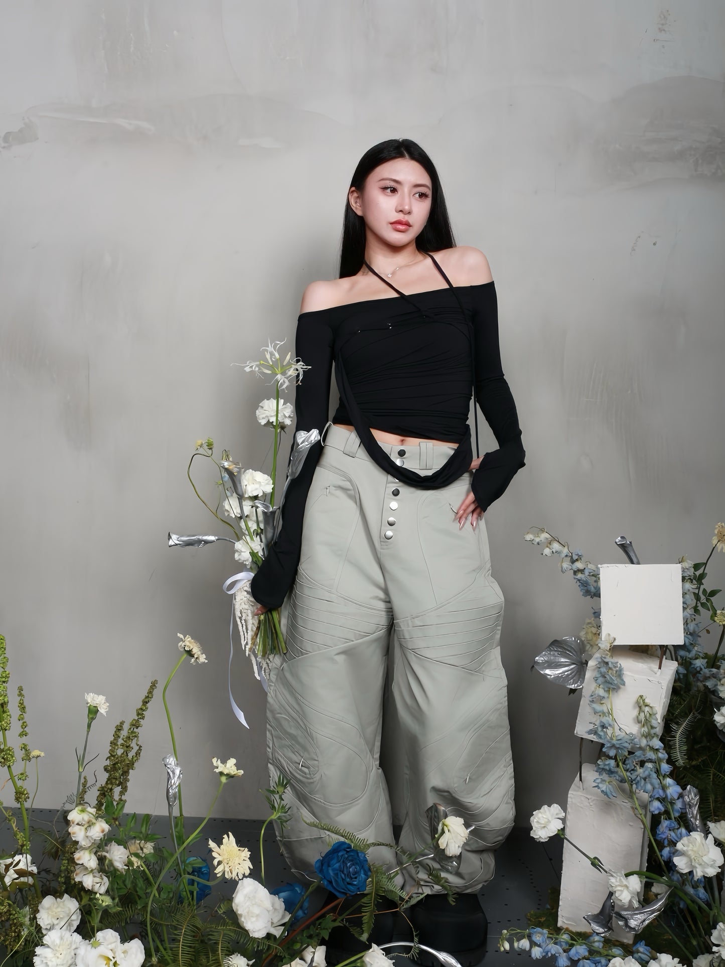 【BUNNYHILL CONCEPT】DESMOND PANTS (GREY)