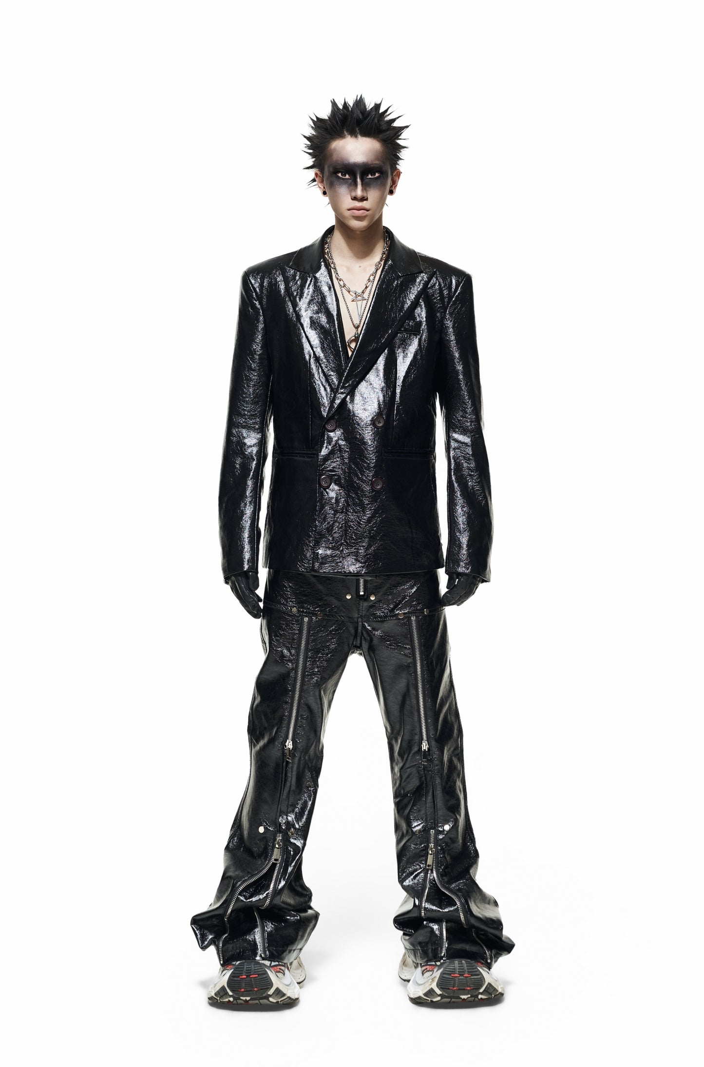 【RICH】Leather Flare Pants