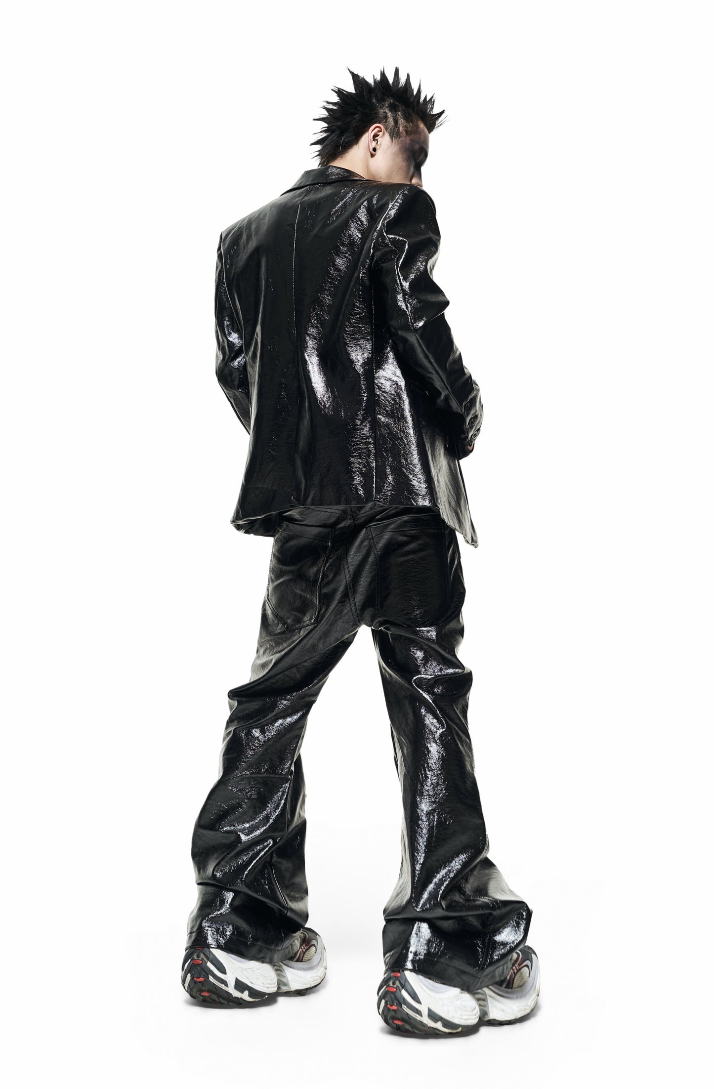 【RICH】Leather Flare Pants