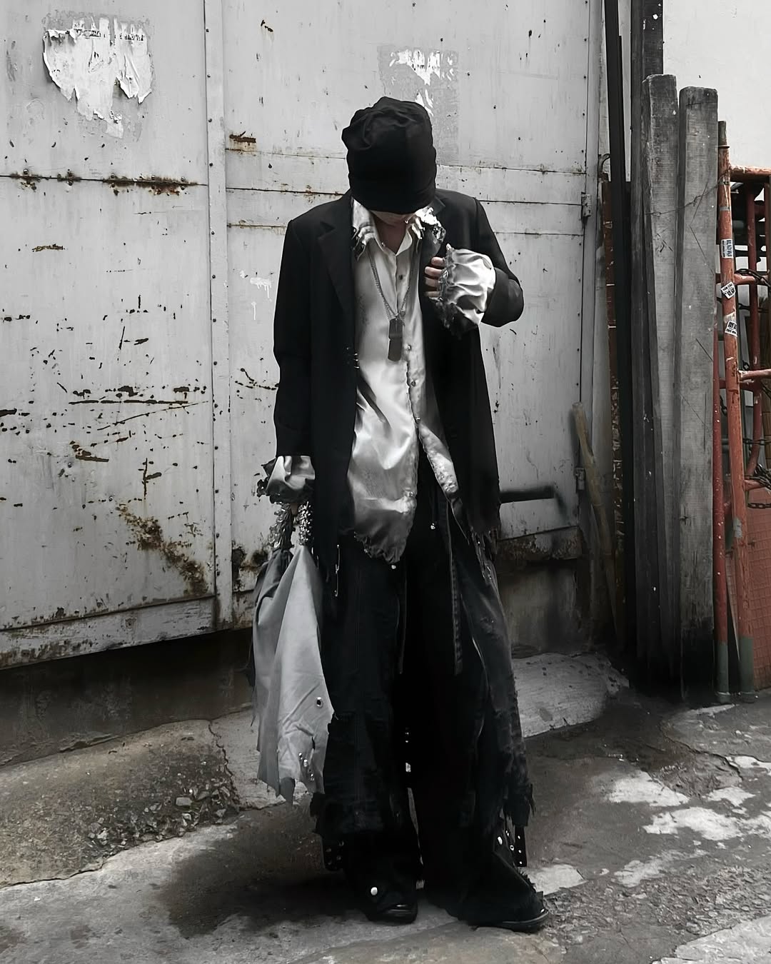 【NUMB ATELIER】HAVOC BLK OVERSIZE SHIRT