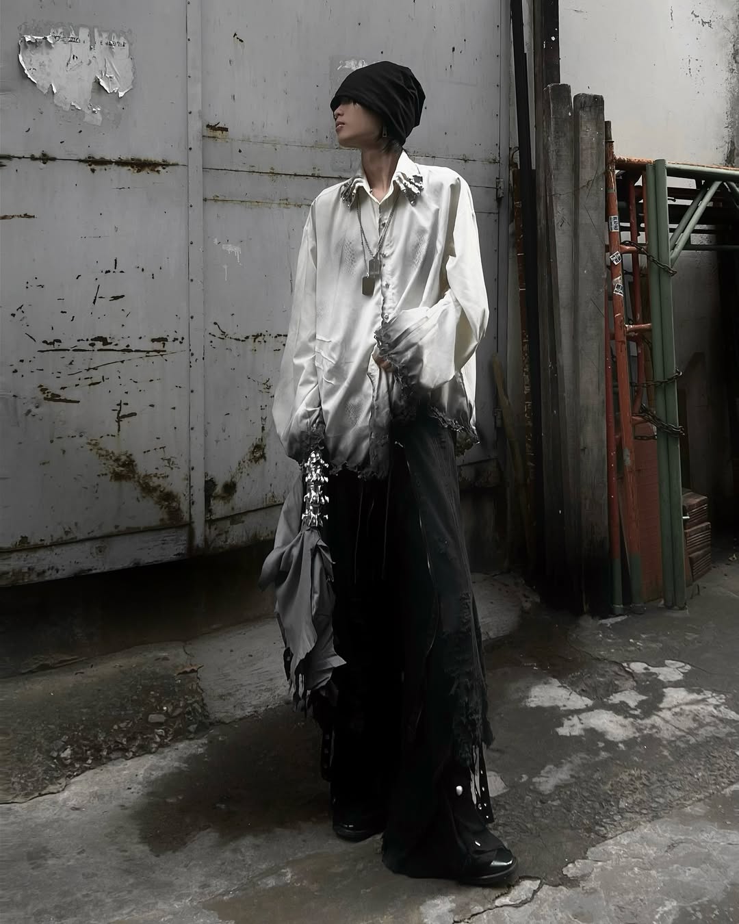 【NUMB ATELIER】HAVOC BLK OVERSIZE SHIRT
