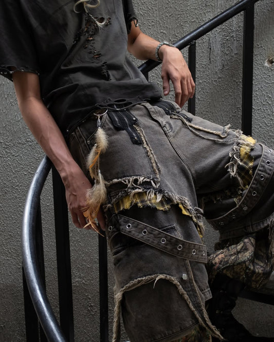 【NUMB ATELIER】PYRITE 3 QUARTER SHORT PANTS