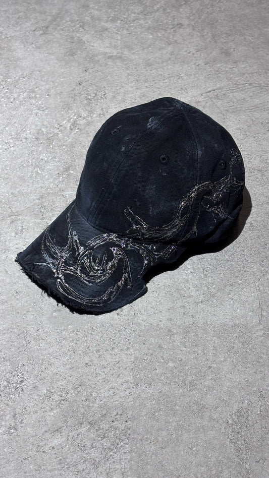 【XIVX】HANDMADE 1 OF 1 PAINTING DESTROYED CAP No.012