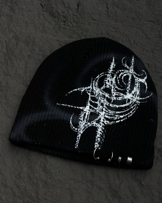 1 OF 1 HANDPAINTED BEANIE 004