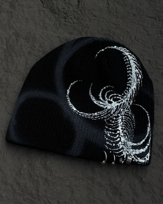 1 OF 1 HANDPAINTED BEANIE 002
