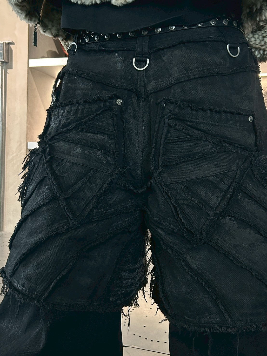 【THOUGHT WE FRIENDS】Double layered demon pants