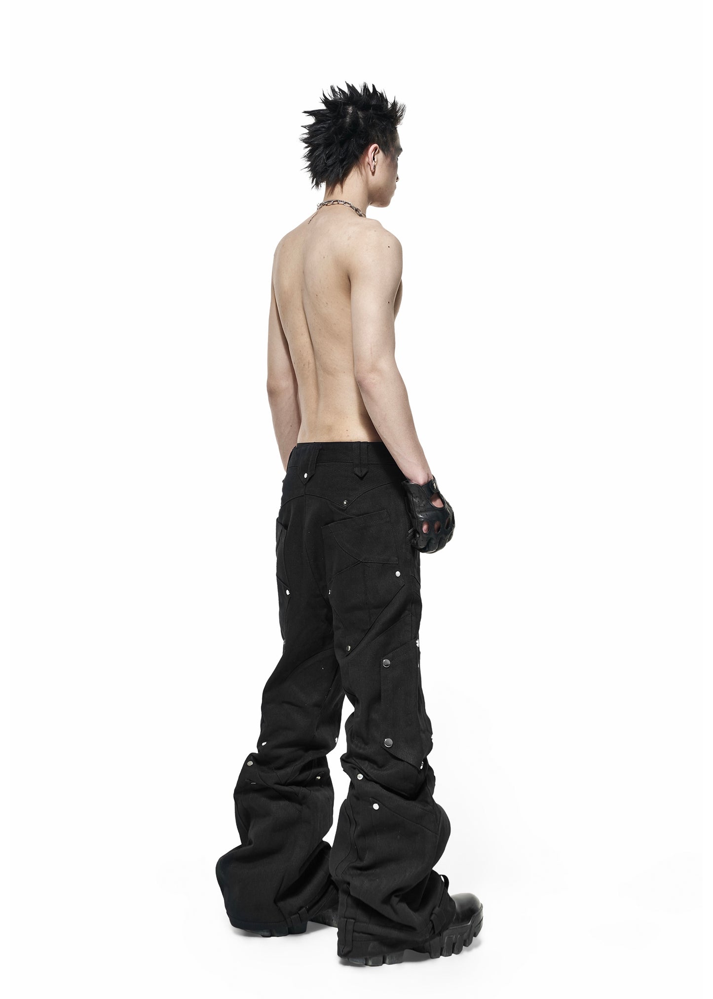 【RICH】 Dark Knight Flare Pants