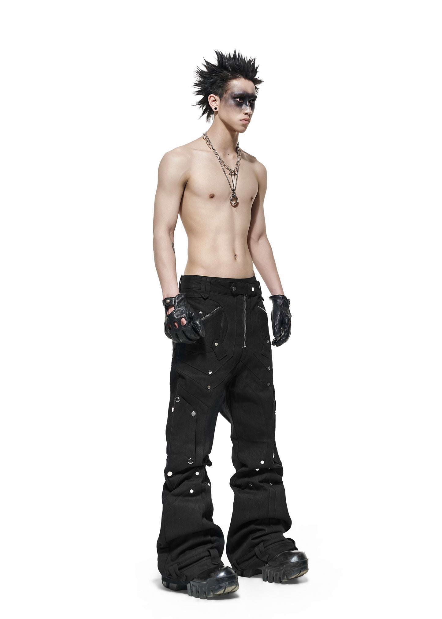 【RICH】 Dark Knight Flare Pants