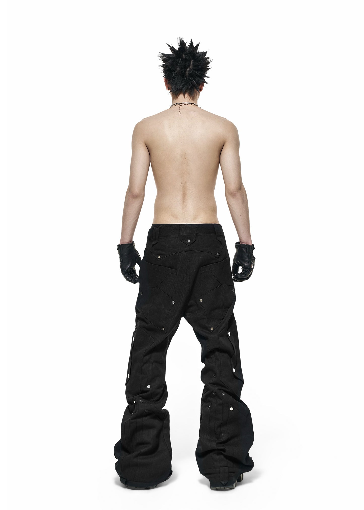 【RICH】 Dark Knight Flare Pants