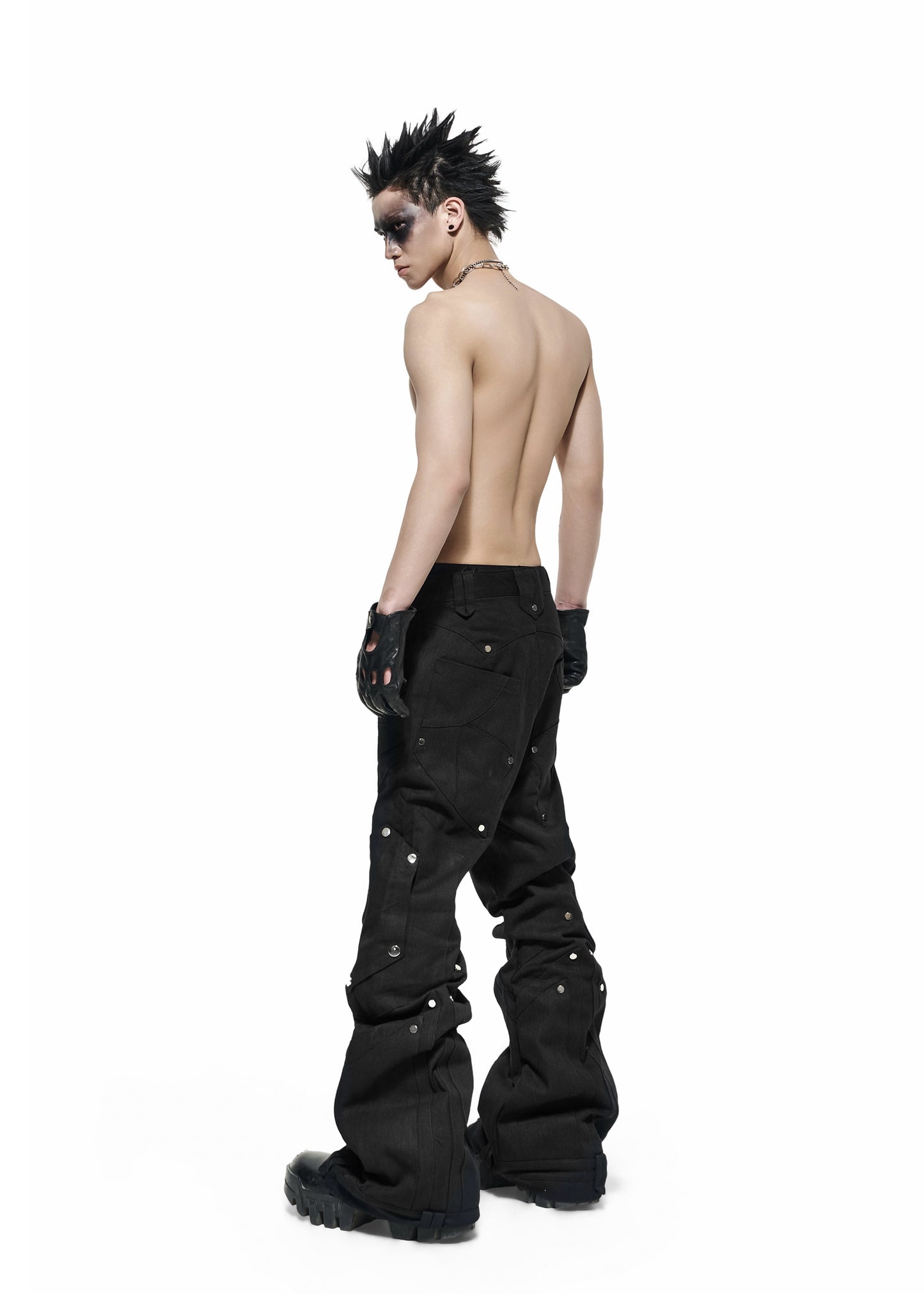 【RICH】 Dark Knight Flare Pants