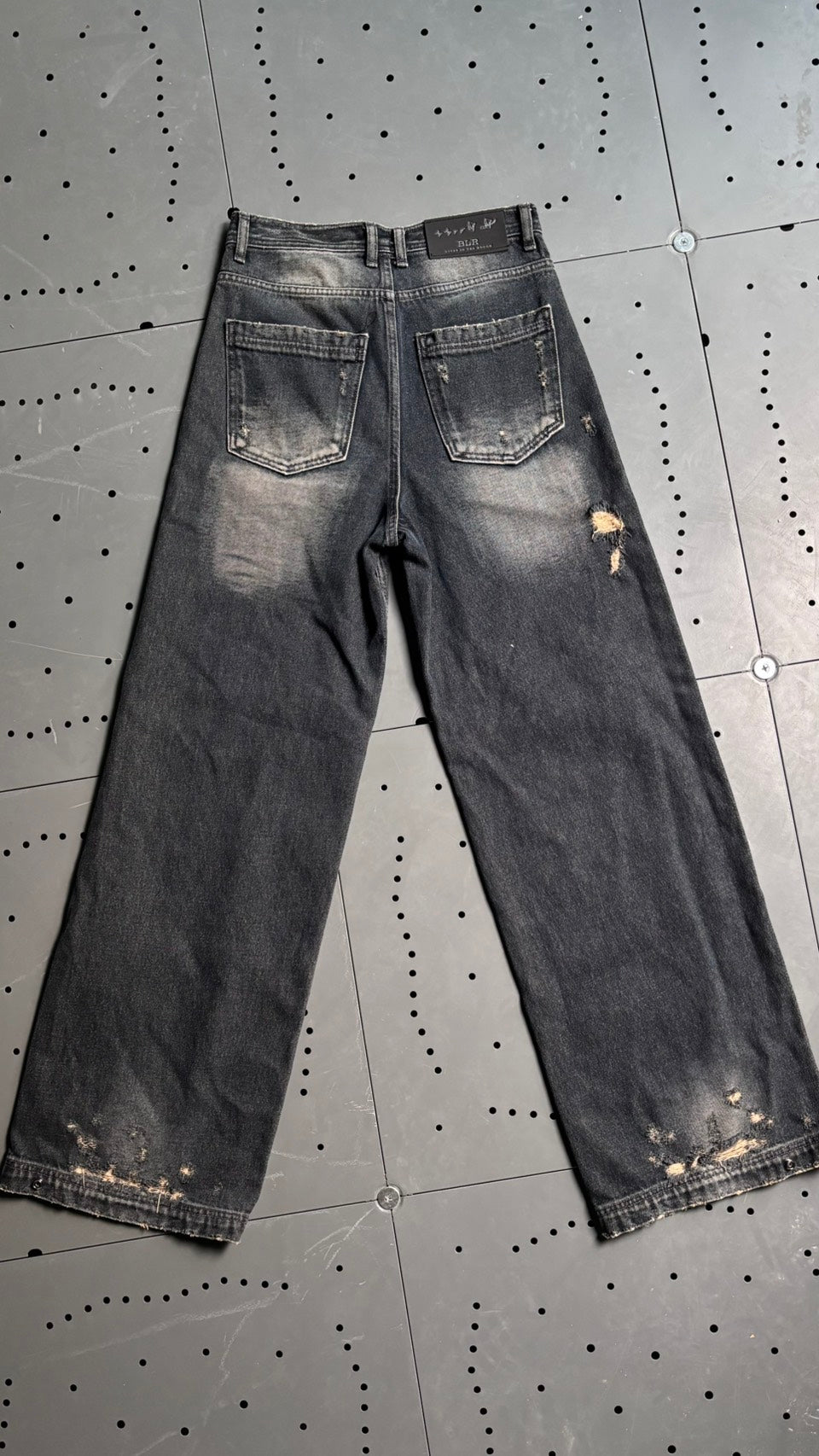 【BLR BLUER】SIDE SNAP DENIM PANTS- INDIGO