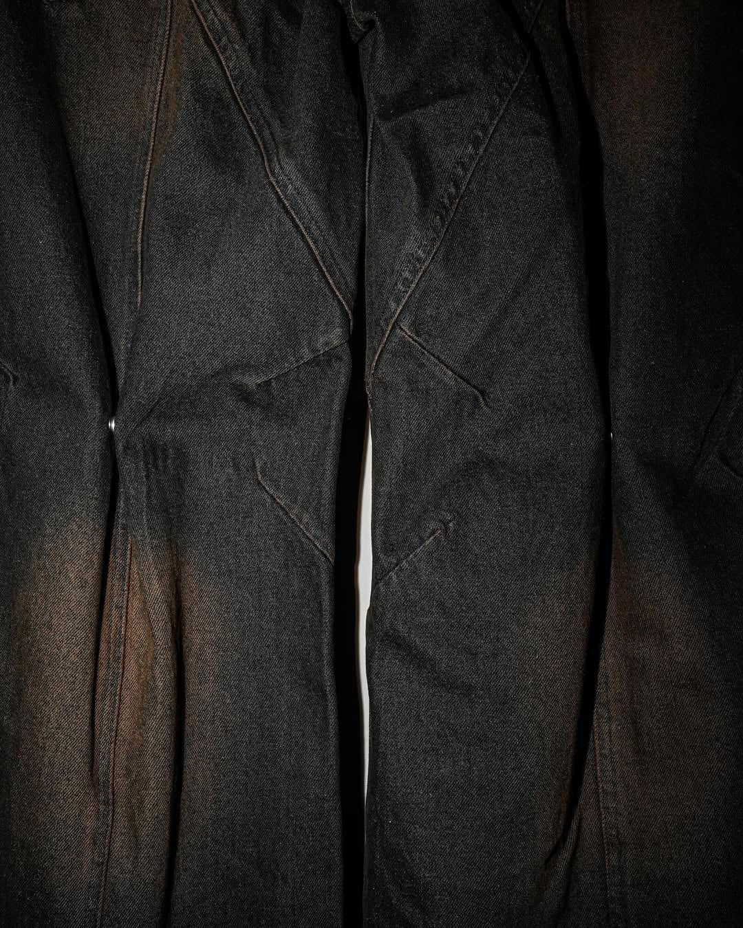 【NO FAITH STUDIO】BLACK ARTISANAL DUNE DENIM
