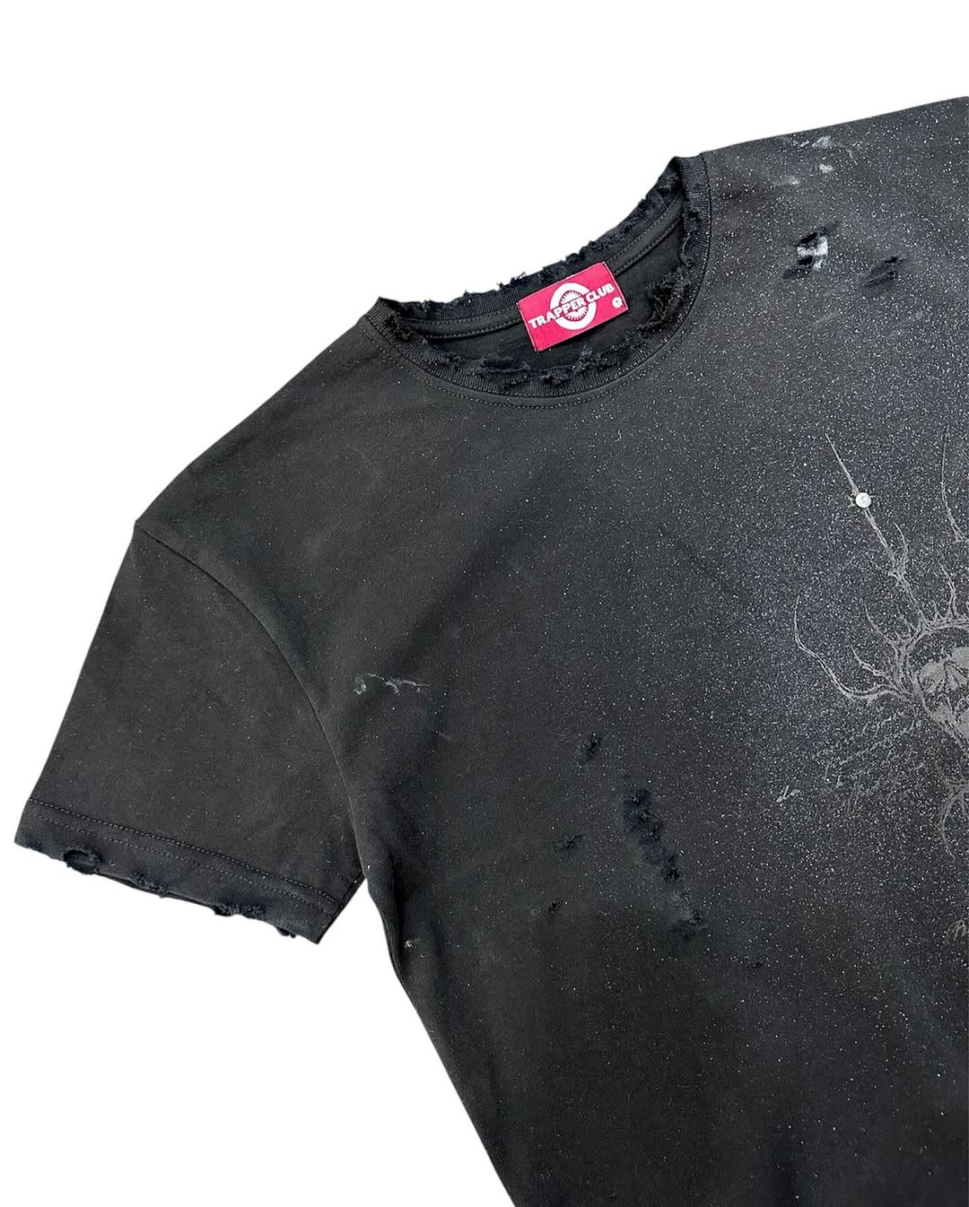 【TRAPPER CLUB】REGULAR TEE BLACK ECLIPSE