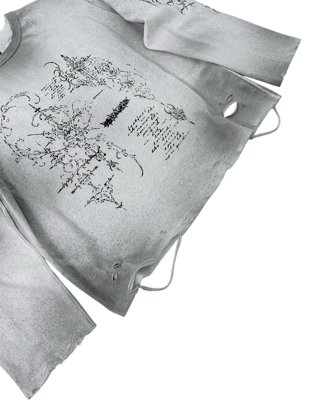 【TRAPPER CLUB】REGULAR LONG SLEEVE TEE WHITE ECLIPSE