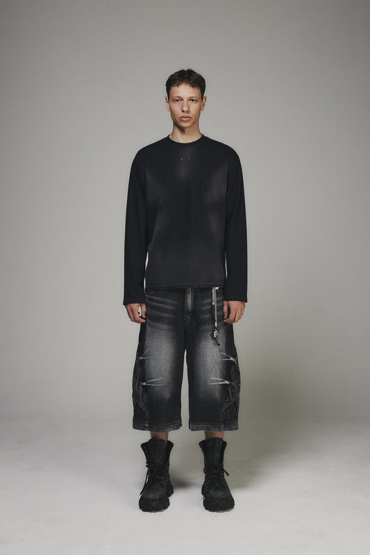 【BLR BLUER】Destroyed Bleached Long sleeve