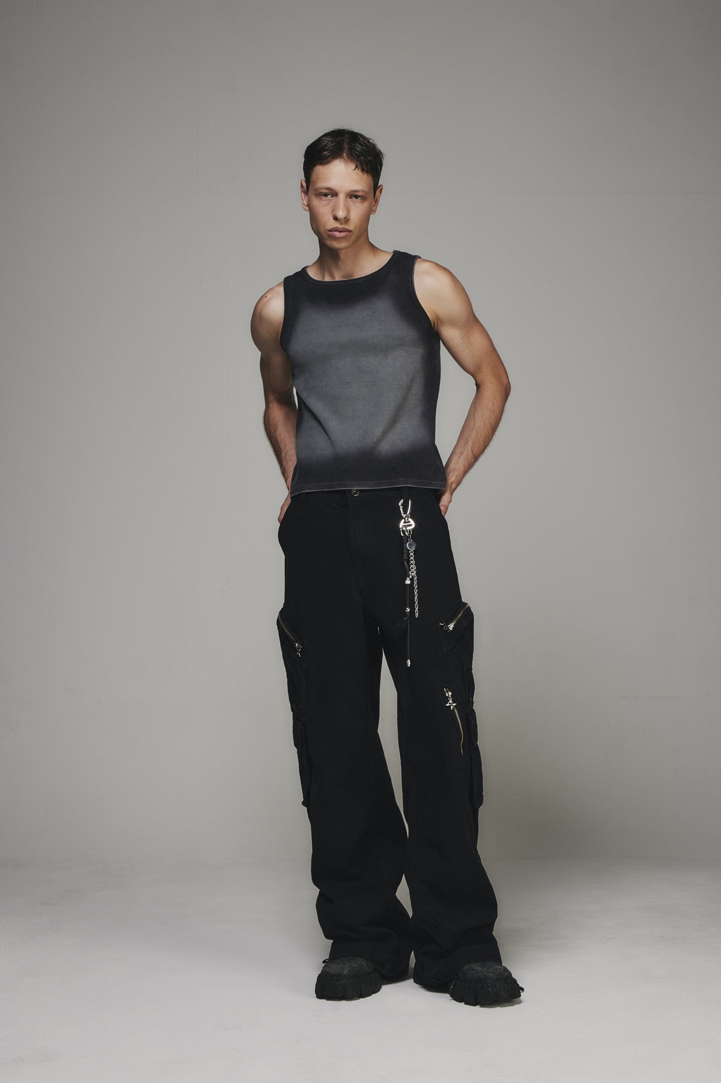 【BLR BLUER】High-tension Gradation Washing Sleeveless