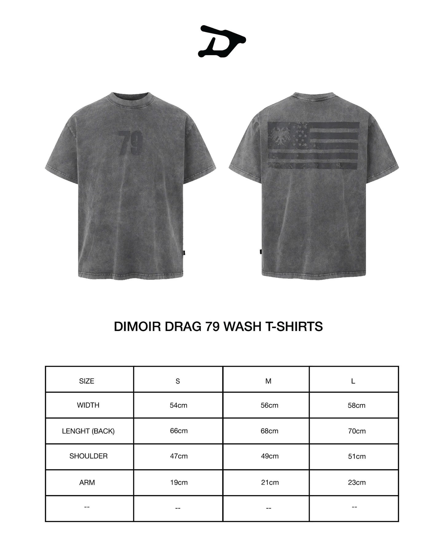 【DIMOIR】DRAG 79 Washed T-Shirts