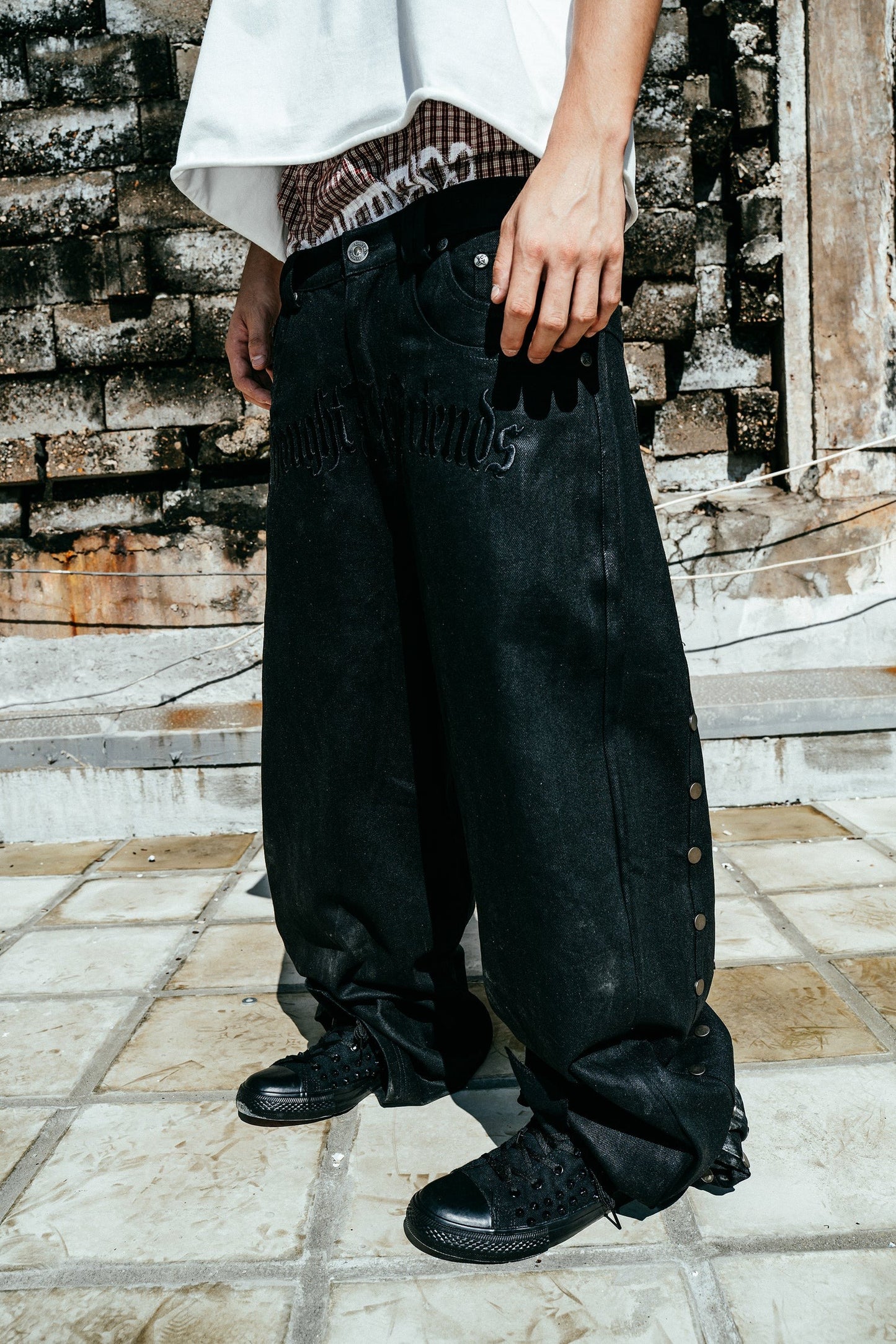 【THOUGHT WE FRIENDS】"Day One" Studded Belt