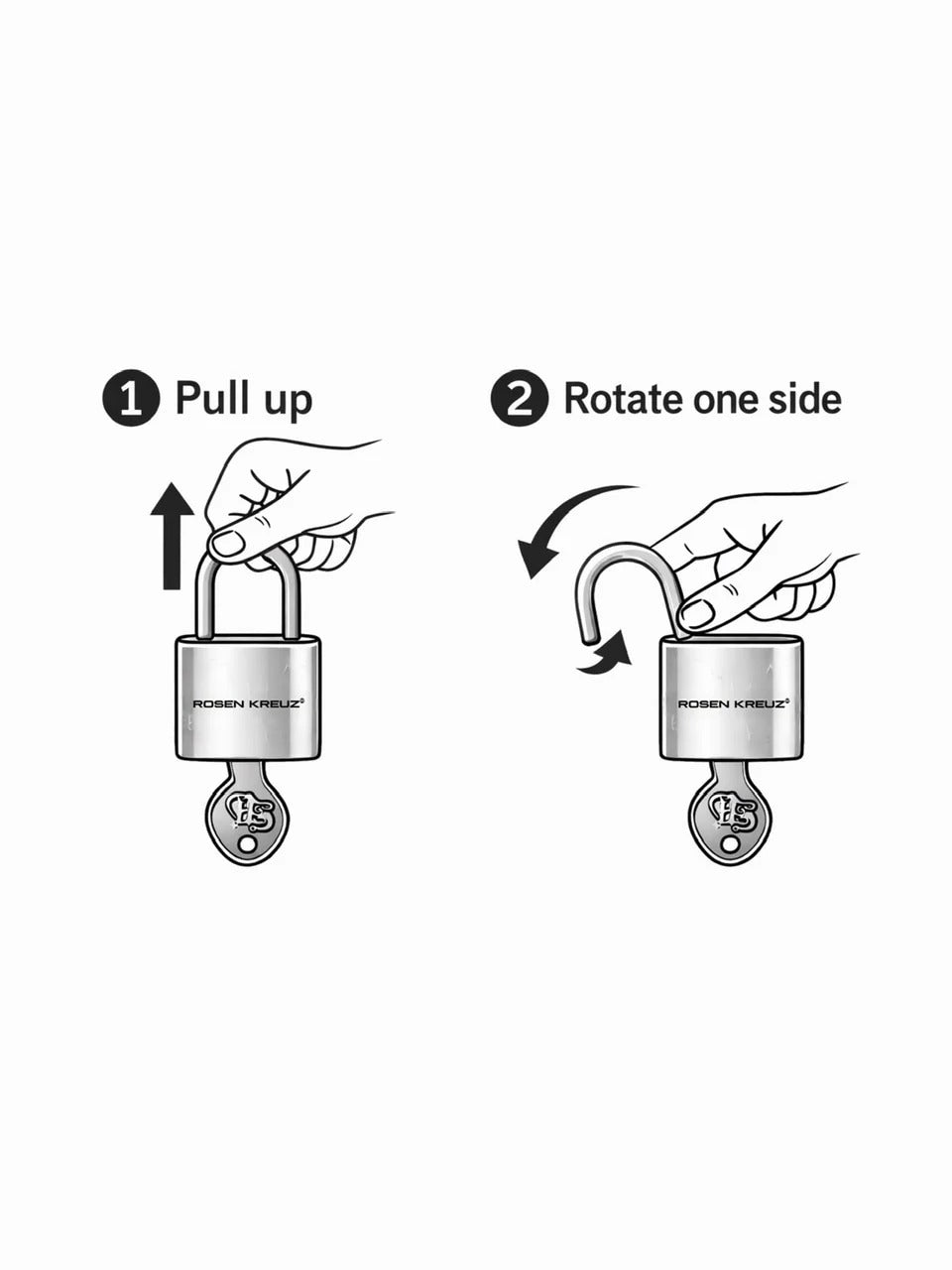 【ROSEN KREUZ】SEALED FAITH PADLOCK NECKLACE