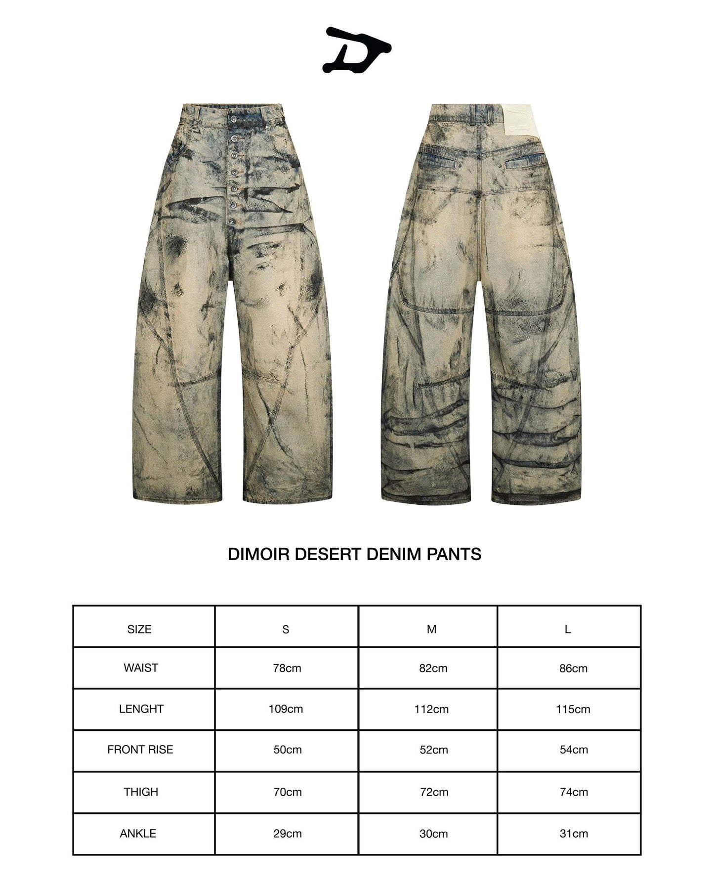 【DIMOIR】 Desert Denim Pants