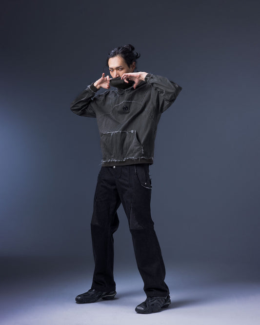 【JIMMY GUTSON】Biomimetic – Appendicular Structure Straight Pants (black)