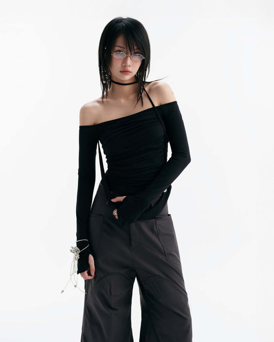 【BUNNYHILL CONCEPT】MELVIN LONG SLEEVE TOP (BLACK)