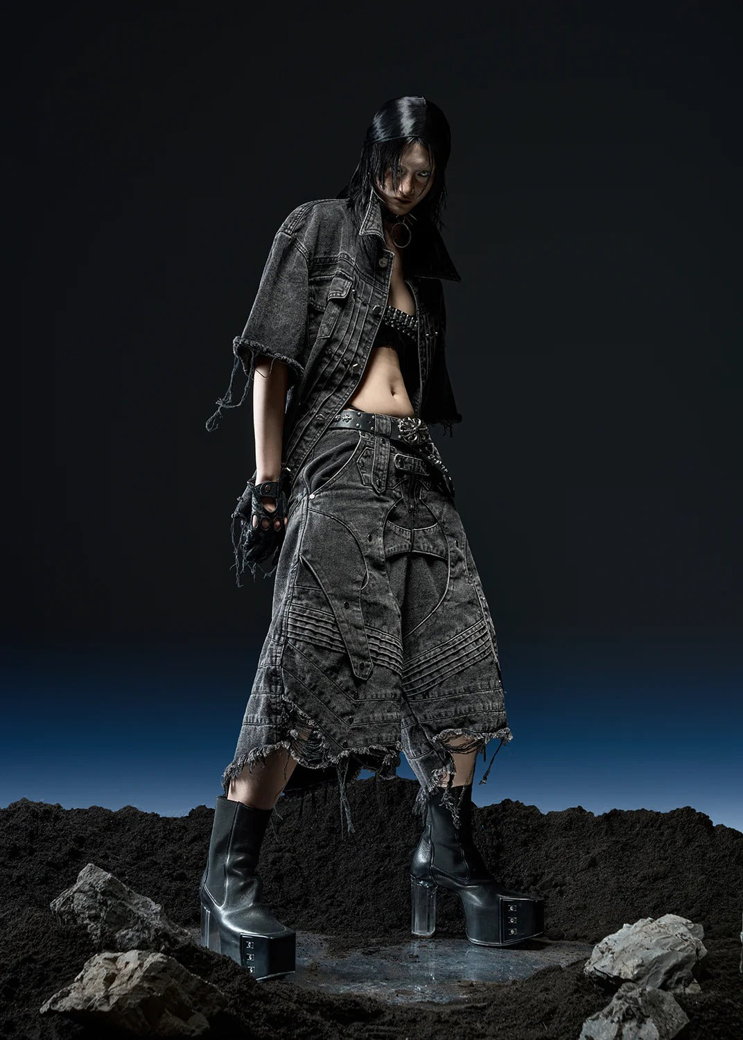 【RICH】PEPPER WASHED OVERSHIRT