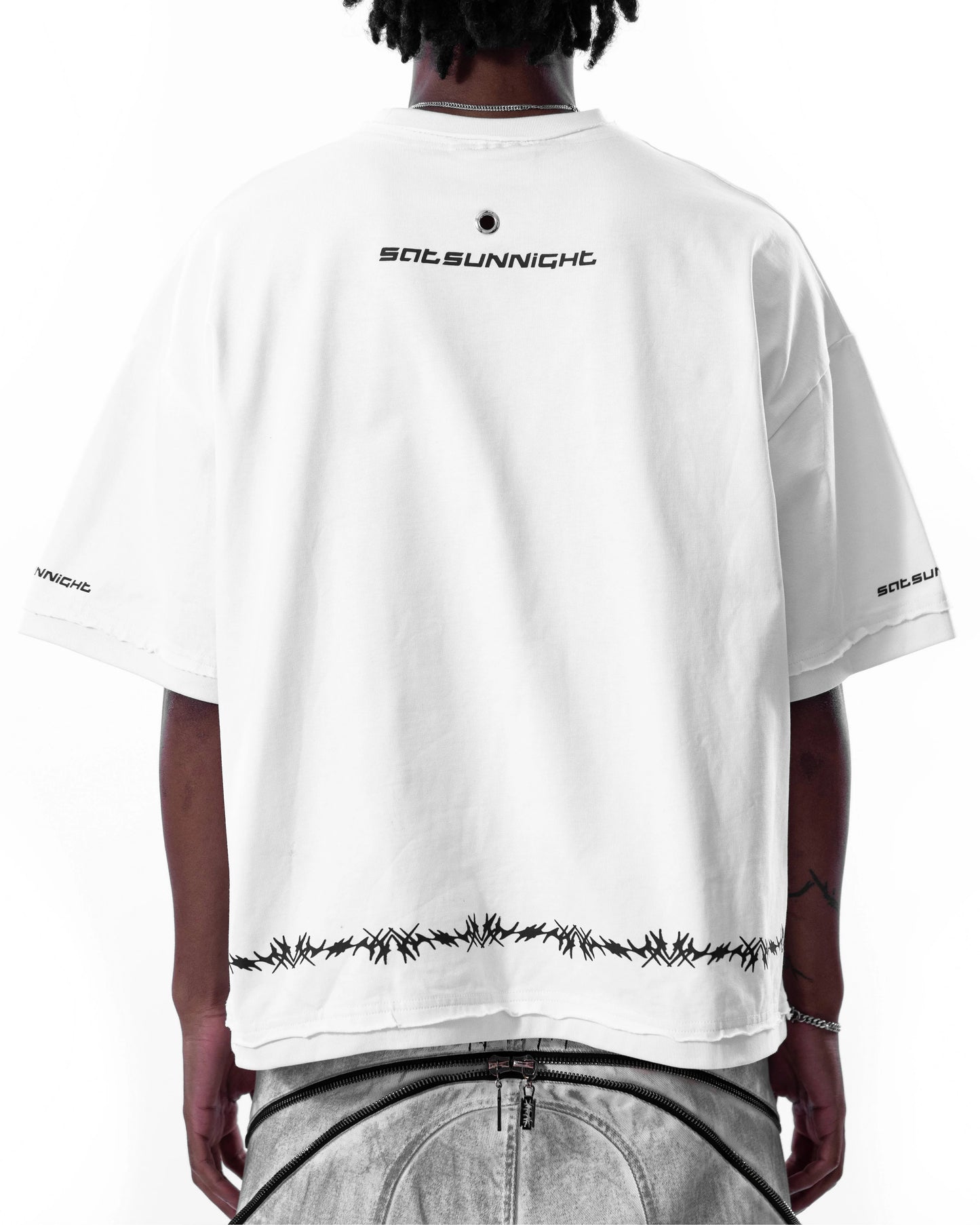 【SATSUN NIGHT】<DEVIL^ANGEL FRIENDSHIP> T-SHIRT - WHITE