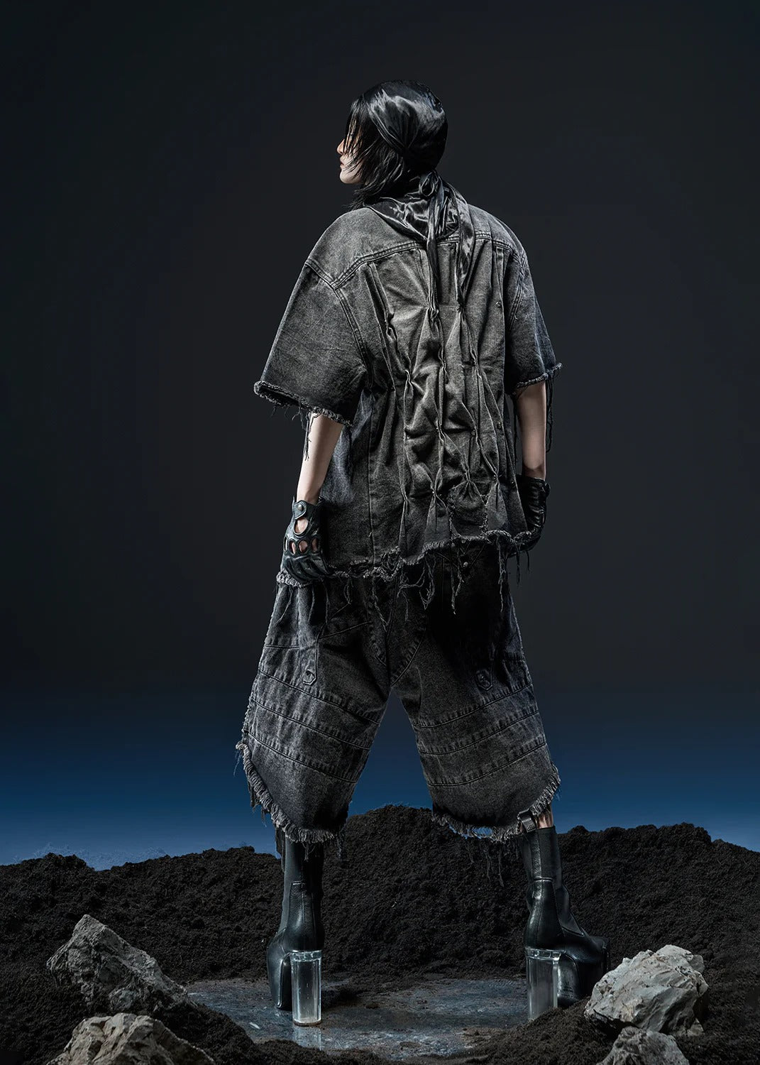 【RICH】PEPPER WASHED OVERSHIRT