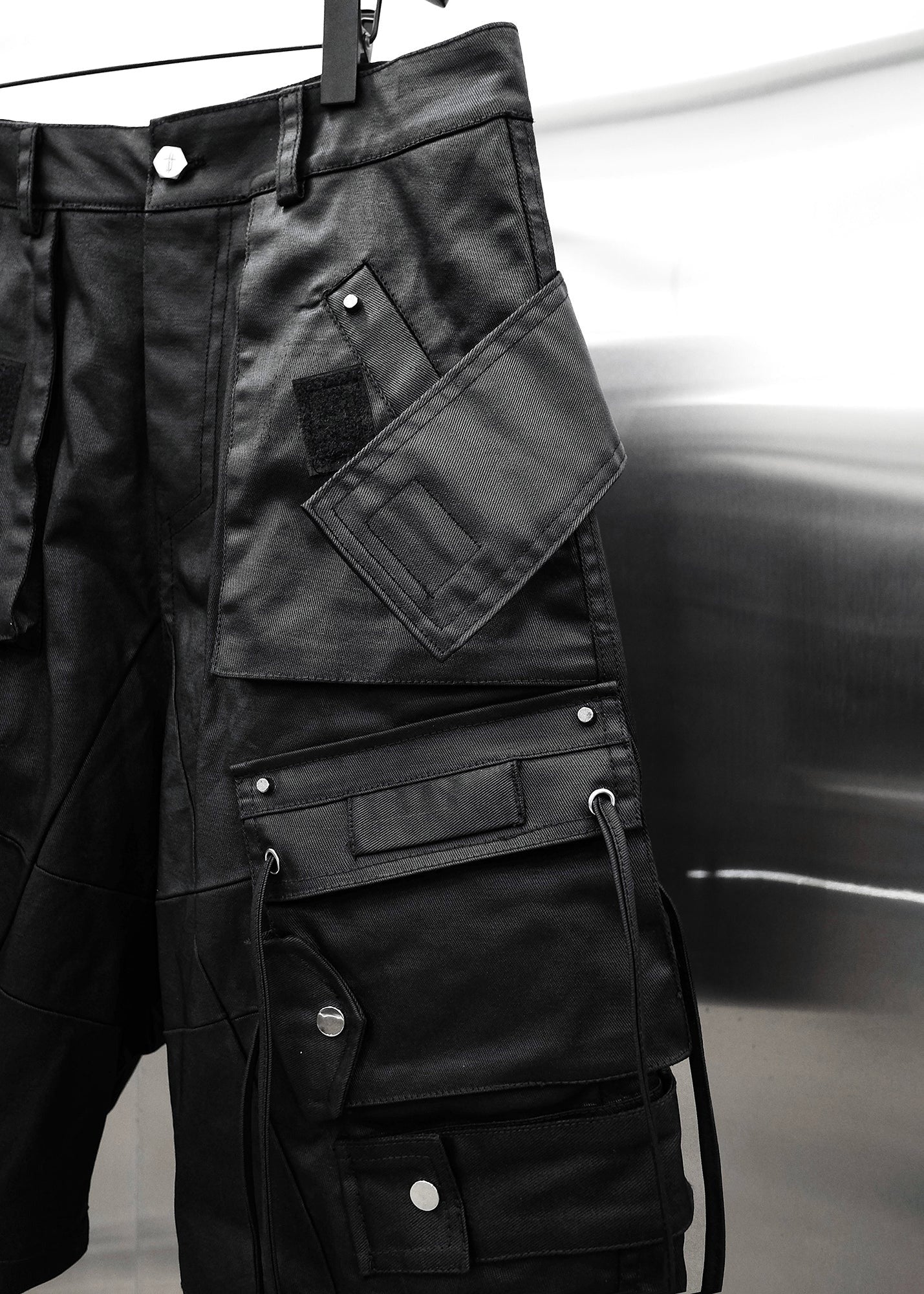 【RICH】CARGO DRAWSTRING WIDE SHORT
