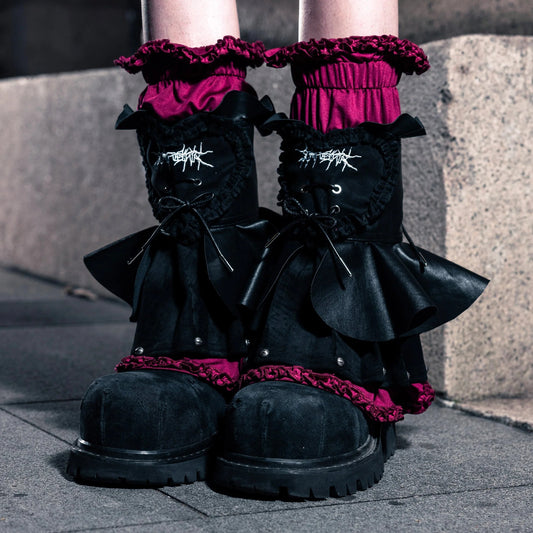 【SATSUN NIGHT】SSN V.05 KURO FOUR-LAYERS HAND & LEG WARMER - BLACK (PRE-ORDER)