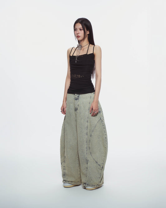 【BUNNYHILL CONCEPT】AYSEL LACE PANEL TOP (BLACK)