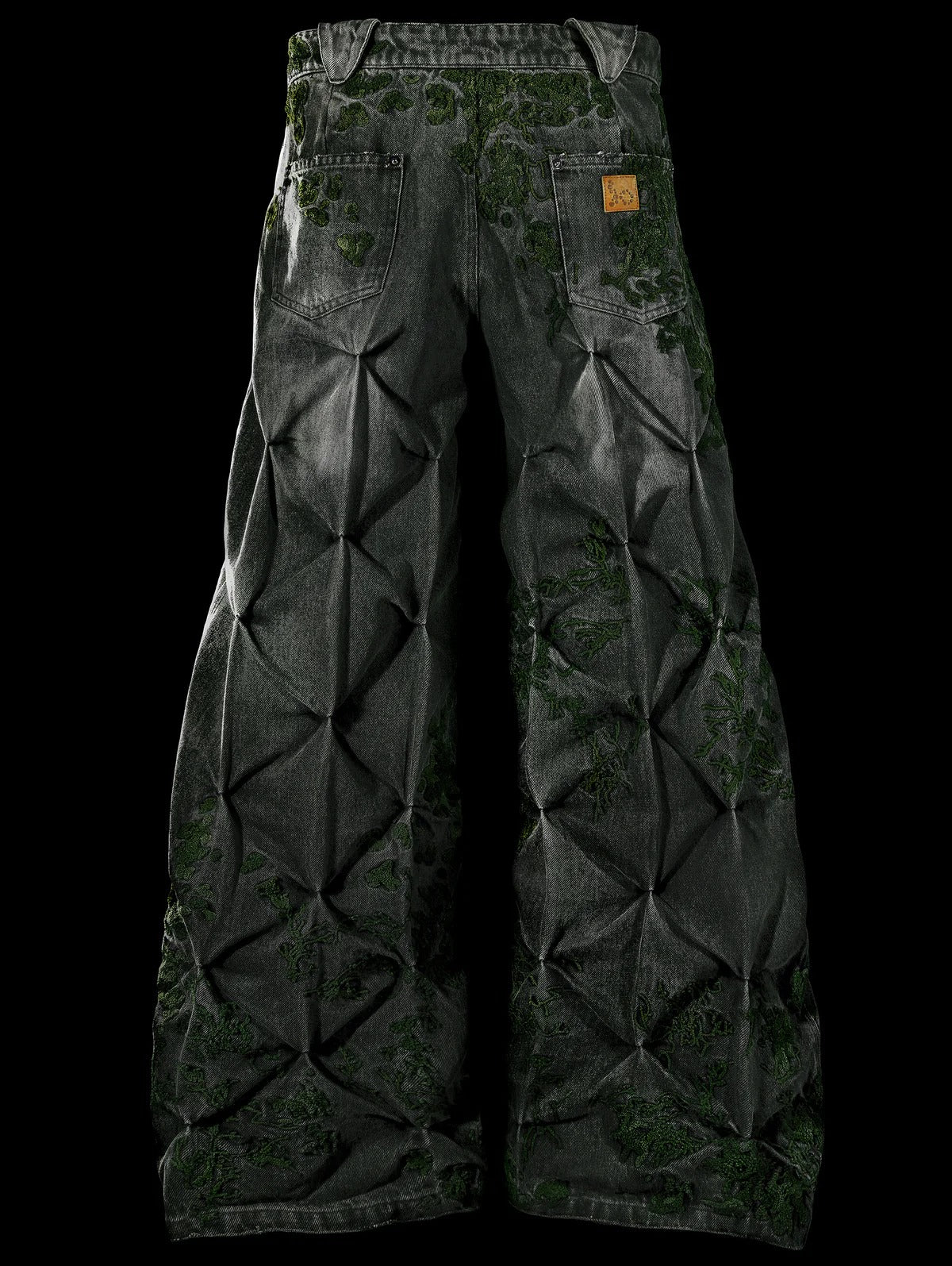 【BADSON】MOSS 'OVERGROWTH' DENIM PANTS