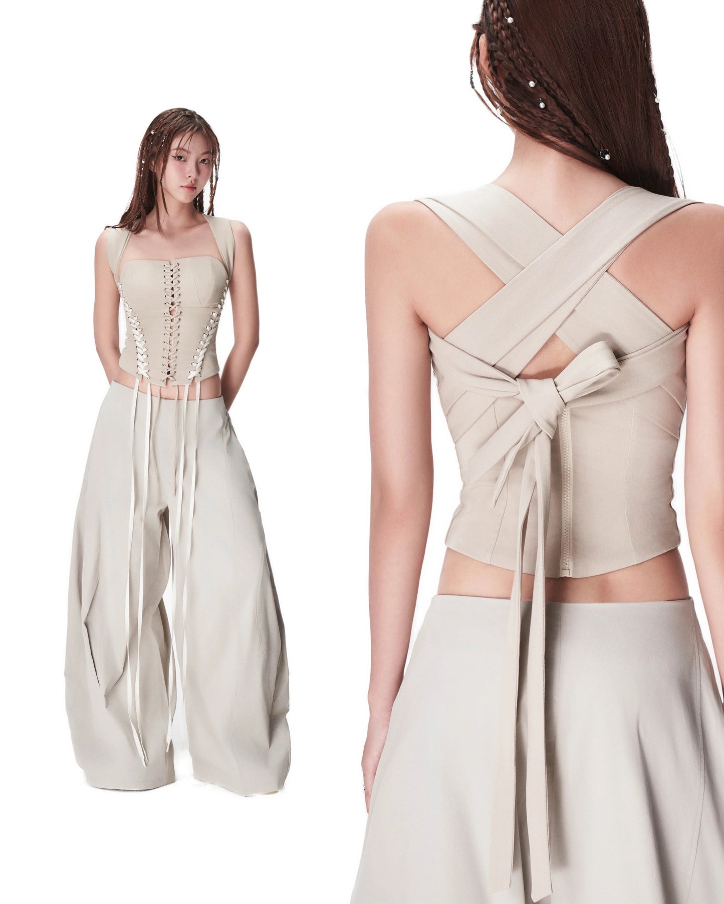 【BUNNYHILL CONCEPT】PANACEA TOP (BEIGE)