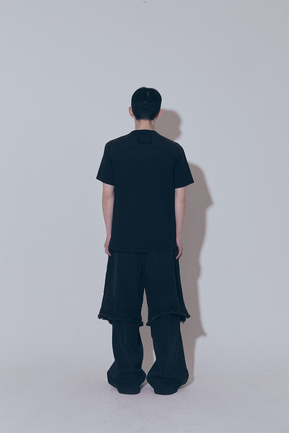 【BLR BLUER】DESTROYED DOUBLE DENIM PANTS
