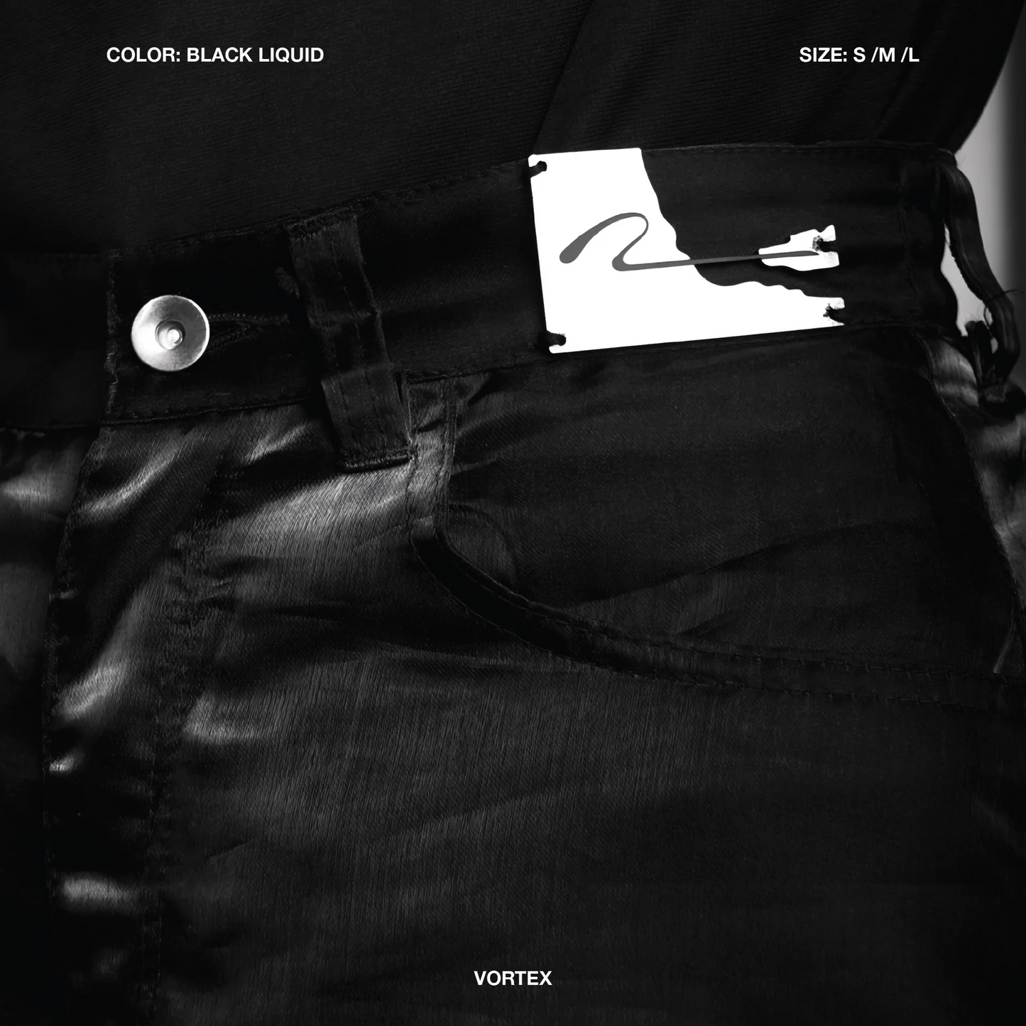 【NUMB ATELIER】VORTEX PANTS - BLACK LIQUID